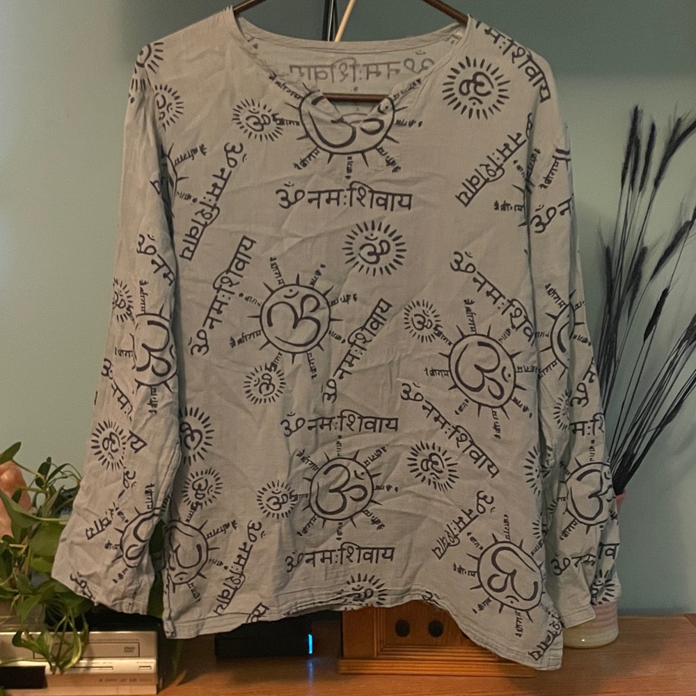 Cotton yoga top from Thailand